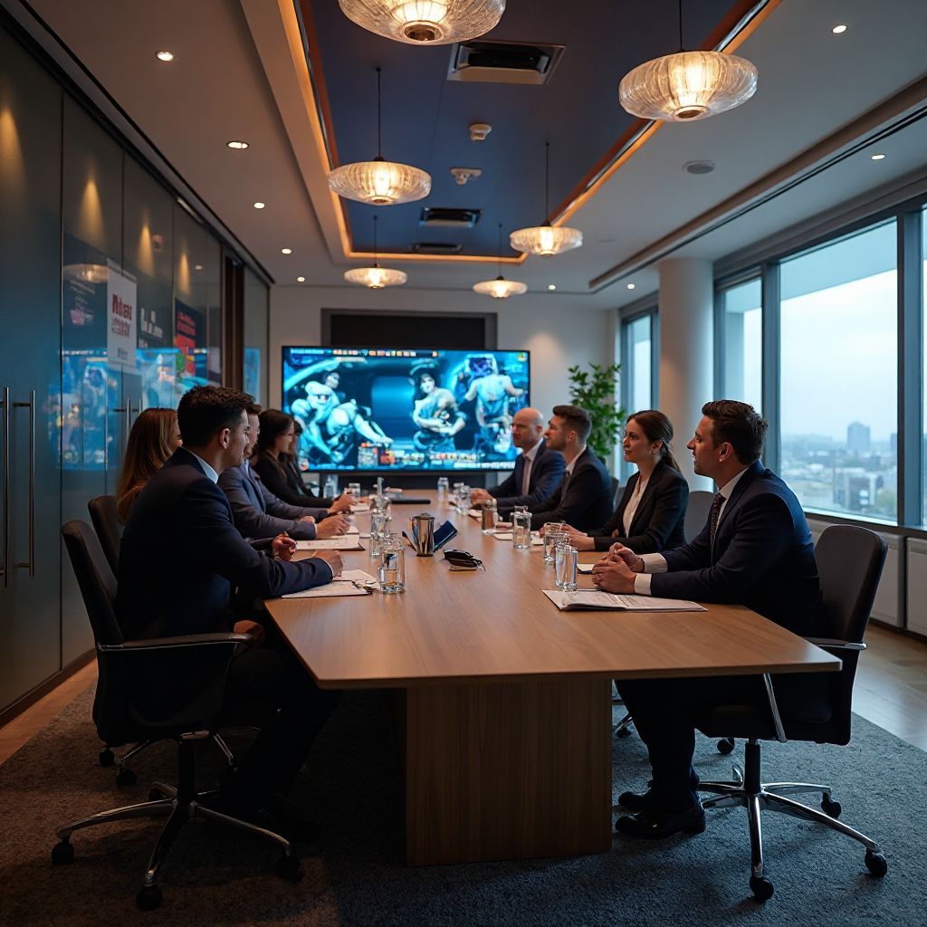 International partnership meeting with global gaming companies